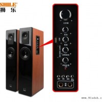 狮乐（SHILE）凯旋一号 家庭影院音响套装组合2.0有源蓝牙K歌客厅电视木质音响 凯旋一号2.0有源对箱