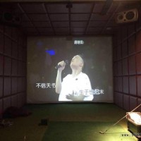 高尔夫模拟器 室内模拟高尔夫系统+KTV影音系统+3D家庭影院系统 三位一体集成解决方案 会所酒店私人别墅  **