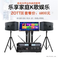 ZOTTIE灯光音响 V-10 卡拉ok音箱套装 K歌音箱  家用家庭ktv音响套装 MZU-2618无线话筒