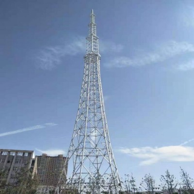 泰翔设计制作170米广播电视信号转播塔  夜景景观广播电视转播铁塔  景观广播电视转播铁塔  质保50年