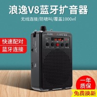 浪逸K8教师扩音器导游专用音箱二维码收款蓝牙语音播报器二胡神器