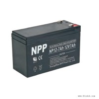耐普NPP蓄电池NP12-7Ah 12V7AH音响 电梯 自动门禁电源