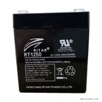 RITAR蓄电池RT1250瑞达12V5AH音响电池