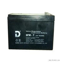 NIDEL力得蓄电池6FM-7 12V7AH/20HR音响 电梯 消防系统应用