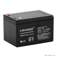 CBC国通蓄电池AGM12-10 12V10AH/20HR电梯 音响 UPS/EPS应用
