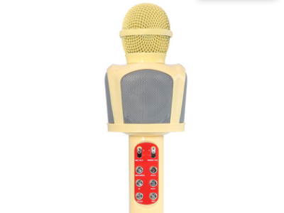 新款LED灯蓝牙麦克风 手机K歌话筒音响一体无线麦克风ZX-818