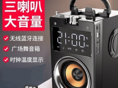 蓝牙音箱手提户外运动遥控广场舞点歌音响语音收音机木质箱体影响图2