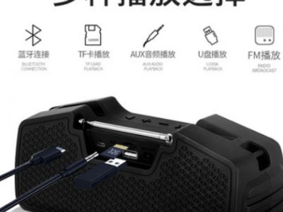 2020跨境新款塑料蓝牙音箱 私模H36户外防水蓝牙音响无线插卡音箱图3