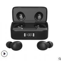 外贸热销蓝牙耳机无线LED屏显电量迷你立体声运动触控TWS新款耳机
