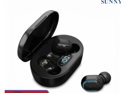 跨境新品TWS无线LED液晶数显5.0立体声入耳式运动降噪E7S蓝牙耳机