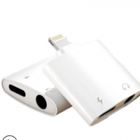 卓久亿二合一手机转插头适用转苹果 6 7 8 9数据GPS 转接取电插头