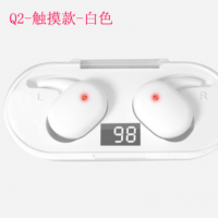 数字显示q2蓝牙耳机触摸款厂家tws运动户外耳机5.0带充电仓Q1耳机