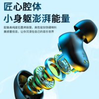 跨境爆款无线冲QI蓝牙耳机双耳入耳式降噪私模TWS电量显示触摸5.0