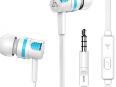 跨境爆款PTM T2有线耳机线控带麦苹果安卓手机通用入耳式耳塞工厂