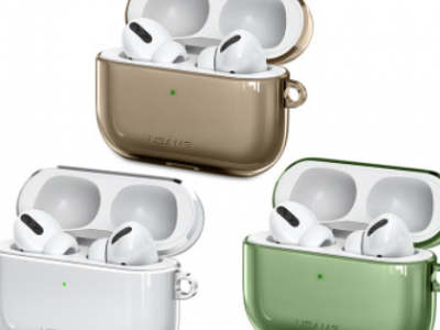 优胜仕 适用AirPods Pro保护套苹果无线蓝牙耳机TPU 超薄透明挂钩