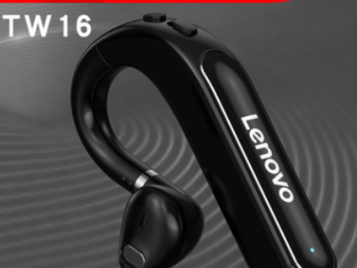 联想无线蓝牙耳机TW16单耳挂耳式闪电快充lenovo跨境批发