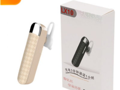 厂家直销无线蓝牙耳机V4.2超长待机商务蓝牙耳机智能单耳立体声
