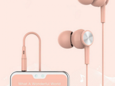 男女通用耳机网红款彩色线控入耳式带麦适用vivo华为OPPO苹果安卓