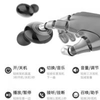 爆款私模 L21蓝牙耳机tws5.0耳机立体声带数显入耳L21Pro工厂直销