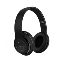 跨境新款运动头戴式蓝牙耳机 可折叠伸缩插卡游戏耳机私模 L150