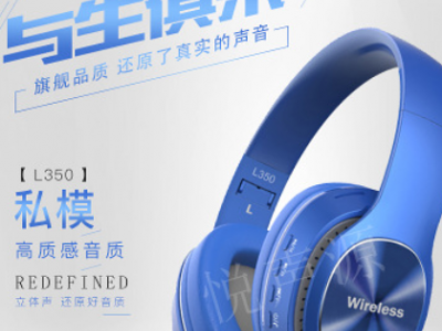 跨境爆款头戴式蓝牙耳机5.0 可折叠立体声耳机私模厂家直销L350