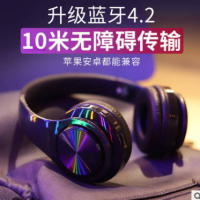 首望蓝牙耳机头戴式无线游戏运动型跑步耳麦电脑手机男女通用插卡