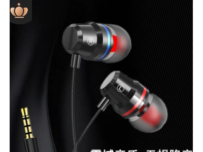 高音质3.5mm线控金属手机耳机K哥游戏入耳式重低音效耳麦工厂直销