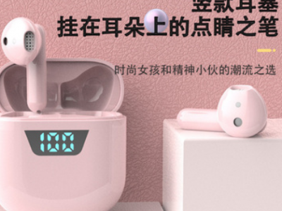 TWS私模降噪J55蓝牙耳机 马卡龙智能数显长续航运动立体无线耳机图2