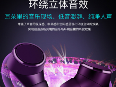 TWs06蓝牙耳机5.0双耳通话自动开机金属冲电仓迷你入耳式耳塞式歌