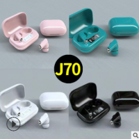 源头厂家BT-J70小鸟无线私模TWS蓝牙耳机F11触控亚马逊跨境耳机