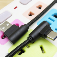 乐视数据线双弯头手游充电器typec加长2米3米华为P9/10小米5/6/8