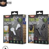 REMAX睿量立体声无线蓝牙耳机 降噪跨境爆款电竞耳机发光TWS-30