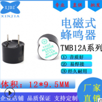 12095系列有源一体5V蜂鸣器12V电磁式12*9.5MM讯响器3V性能好24V