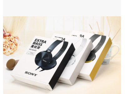 头戴式有线手机吃鸡通用连线带麦伸缩重低音礼品线控XB-450耳机