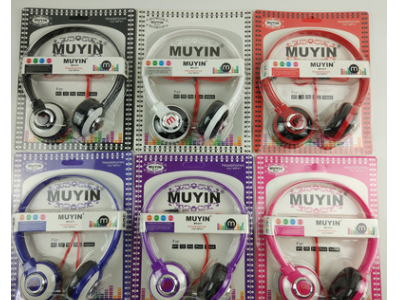 批发礼品头戴式连线耳机手机游戏通用伸缩旋转MP3有线运动耳机