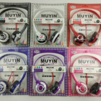 批发礼品头戴式连线耳机手机游戏通用伸缩旋转MP3有线运动耳机