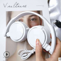 有线头戴式耳机批发礼品手机电脑通用伸缩折叠重低音连线耳机