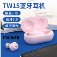 跨境tws新款蓝牙5.0耳机TW15 马卡龙私模跨境tws蓝牙耳机源头工厂
