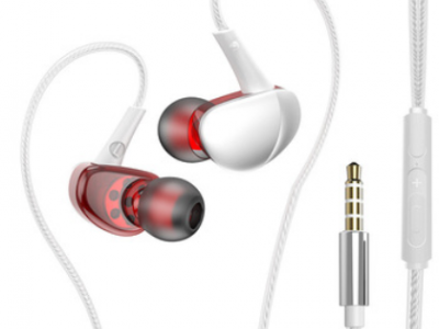 厂家直销批发入耳式耳机运动游戏vivo小米华为苹果有线带线控耳机