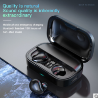 SE10私模TWS蓝牙耳机双耳运动充电宝迷你无线数显5.0触控蓝牙耳机