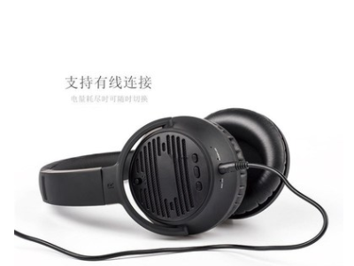 跨境外贸头戴式无线蓝牙耳机anc降噪可折叠插卡运动音乐游戏耳麦