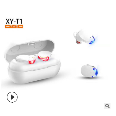 入耳式发光运动耳机 带充电仓可单耳使用耳机 舒适贴耳蓝牙耳机