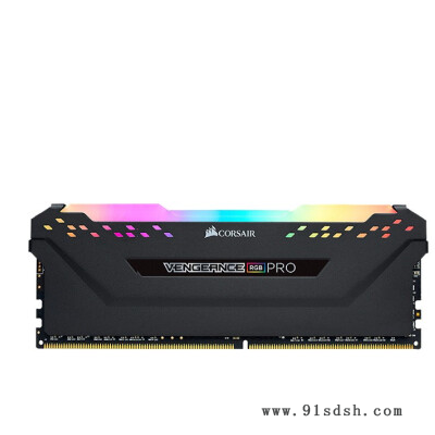 美商海盗船(USCORSAIR) DDR4台式机内存条 复仇者RGB PRO灯条 黑(D4 3200)复仇者 RGB灯条 单条8G