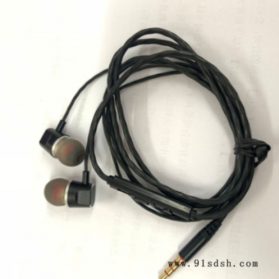 金属线控耳机3.5mm圆孔安卓入耳式耳机 手机通用型